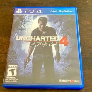 Uncharted 4 for ps4. Disc in almost new condition. Never played before.